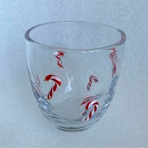Artland Candy Cane Double Old Fashion hand blown glass
